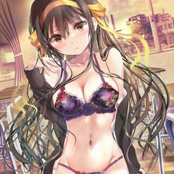 This is a pixiv picture whose title is 【C102新刊のお知らせ】消失ハルヒ×ランジェリー.