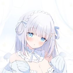 This is a pixiv picture whose title is 白羽ねむちゃん.