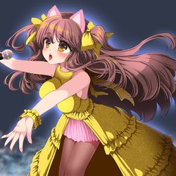 This is a pixiv picture whose title is 「一緒に！ボッキディウム・チンチンナブリフェルム」MV絵🐈🎹🍼.