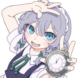 This is a pixiv picture whose title is 咲夜.