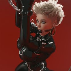 This is a pixiv picture whose title is Latex Photoshoot 6 [HD].