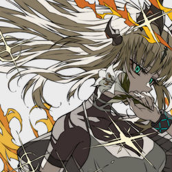 This is a pixiv picture whose title is 焔影リード.