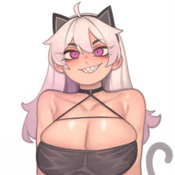 This is a pixiv picture whose title is Violet cat.