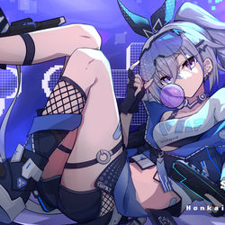 This is a pixiv picture whose title is 银狼改-星穹轨道.