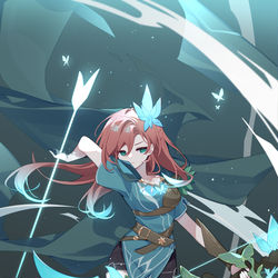 This is a pixiv picture whose title is Windranger.