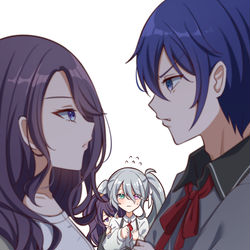 This is a pixiv picture whose title is ニゴカイVSまふゆママ.