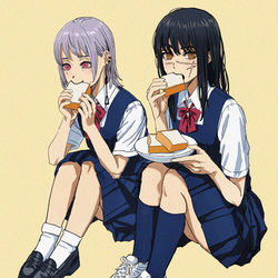 This is a pixiv picture whose title is bread 🍞.