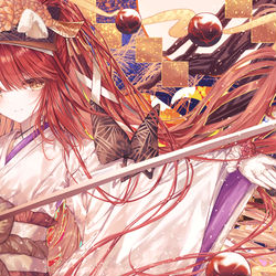 This is a pixiv picture whose title is 華爛漫.