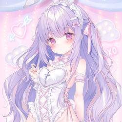 This is a pixiv picture whose title is ゆめかわバニーガールちゃん🐰.