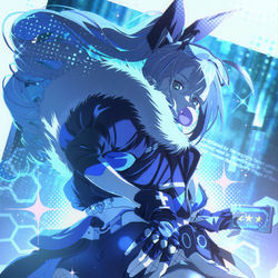 This is a pixiv picture whose title is Silver Wolf.
