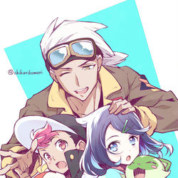 This is a pixiv picture whose title is アニポケ落書き.