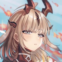This is a pixiv picture whose title is 焔影リード.