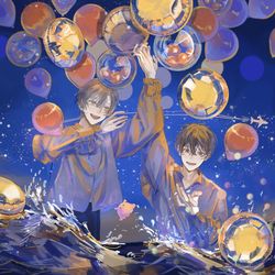 This is a pixiv picture whose title is 結ぶ.