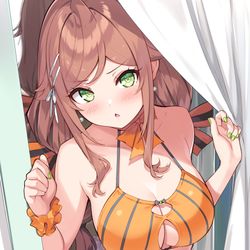 This is a pixiv picture whose title is 水着せんりちゃん.