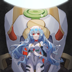 This is a pixiv picture whose title is day17 綾波レイ.