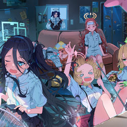 This is a pixiv picture whose title is ゲーム開発部の夏.