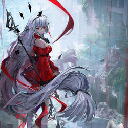 This is a pixiv picture whose title is 終焉.