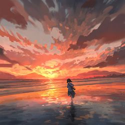 This is a pixiv picture whose title is Mirror.