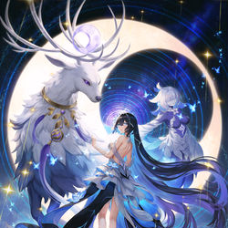 This is a pixiv picture whose title is 鏡花水月.