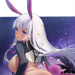 This is a pixiv picture whose title is 【FGO】BBペレちゃん逆バニー.