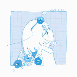 This is a pixiv picture whose title is 日記.