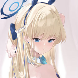 This is a pixiv picture whose title is ブルアカ　バニートキ.