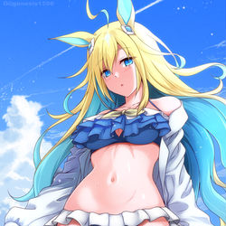 This is a pixiv picture whose title is （pixivリクエスト）水着ネオユニヴァース.