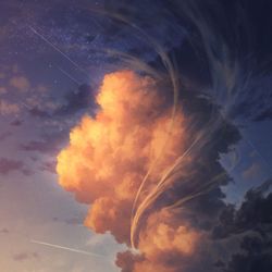 This is a pixiv picture whose title is 『おかえり』.