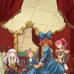 This is a pixiv picture whose title is Trying on New Dress.