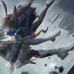 This is a pixiv picture whose title is White&Black.