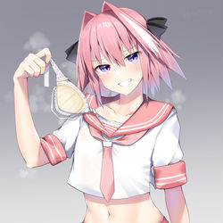 This is a pixiv picture whose title is ブラ抜きアストルフォくん.