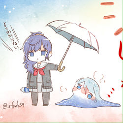 This is a pixiv picture whose title is あついね.