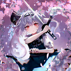 This is a pixiv picture whose title is 妖夢.