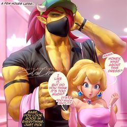This is a pixiv picture whose title is 夫とドレス選び 2.