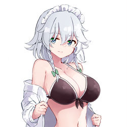 This is a pixiv picture whose title is 水着さくやさん.