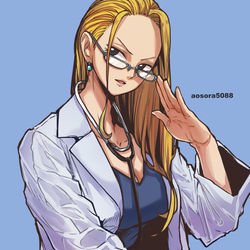 This is a pixiv picture whose title is 女医　カリファ.