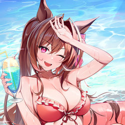 This is a pixiv picture whose title is ダイワスカーレット.
