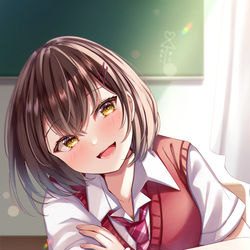 This is a pixiv picture whose title is 「ねぇ、好きだよ」.