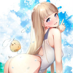 This is a pixiv picture whose title is 妄想 水着イカルス【アズールレーン】リメイク版.