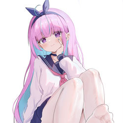 This is a pixiv picture whose title is aqua.