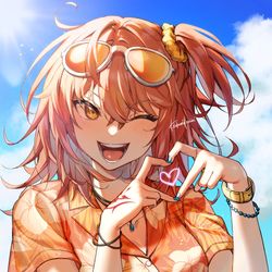 This is a pixiv picture whose title is ハッピーサマー！.