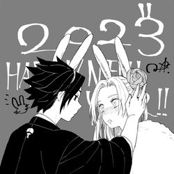 This is a pixiv picture whose title is 【ツイッター】サスサクログ.