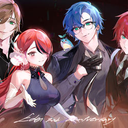 This is a pixiv picture whose title is エデン組2周年.