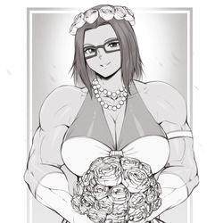 This is a pixiv picture whose title is Muscular bride.