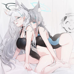 This is a pixiv picture whose title is シロコ*2.