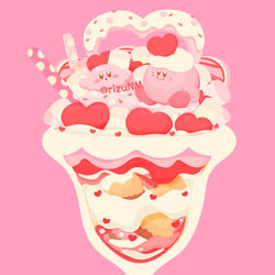This is a pixiv picture whose title is カービィパフェ.