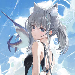 This is a pixiv picture whose title is 砂狼シロコ.