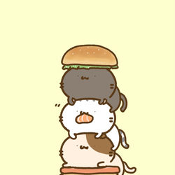 This is a pixiv picture whose title is ハンバーガーの日.