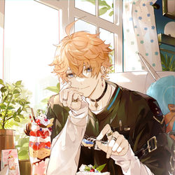 This is a pixiv picture whose title is Tartaglia birthday.
