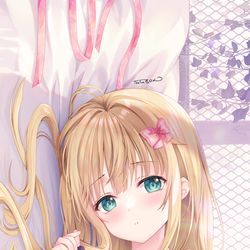 This is a pixiv picture whose title is そばにいてほしい彼女.